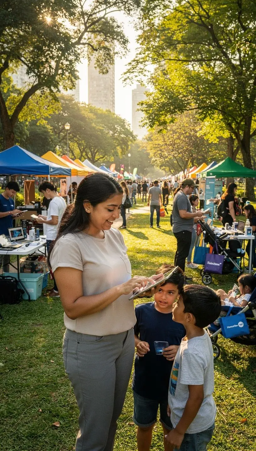 Professional business solutions illustration